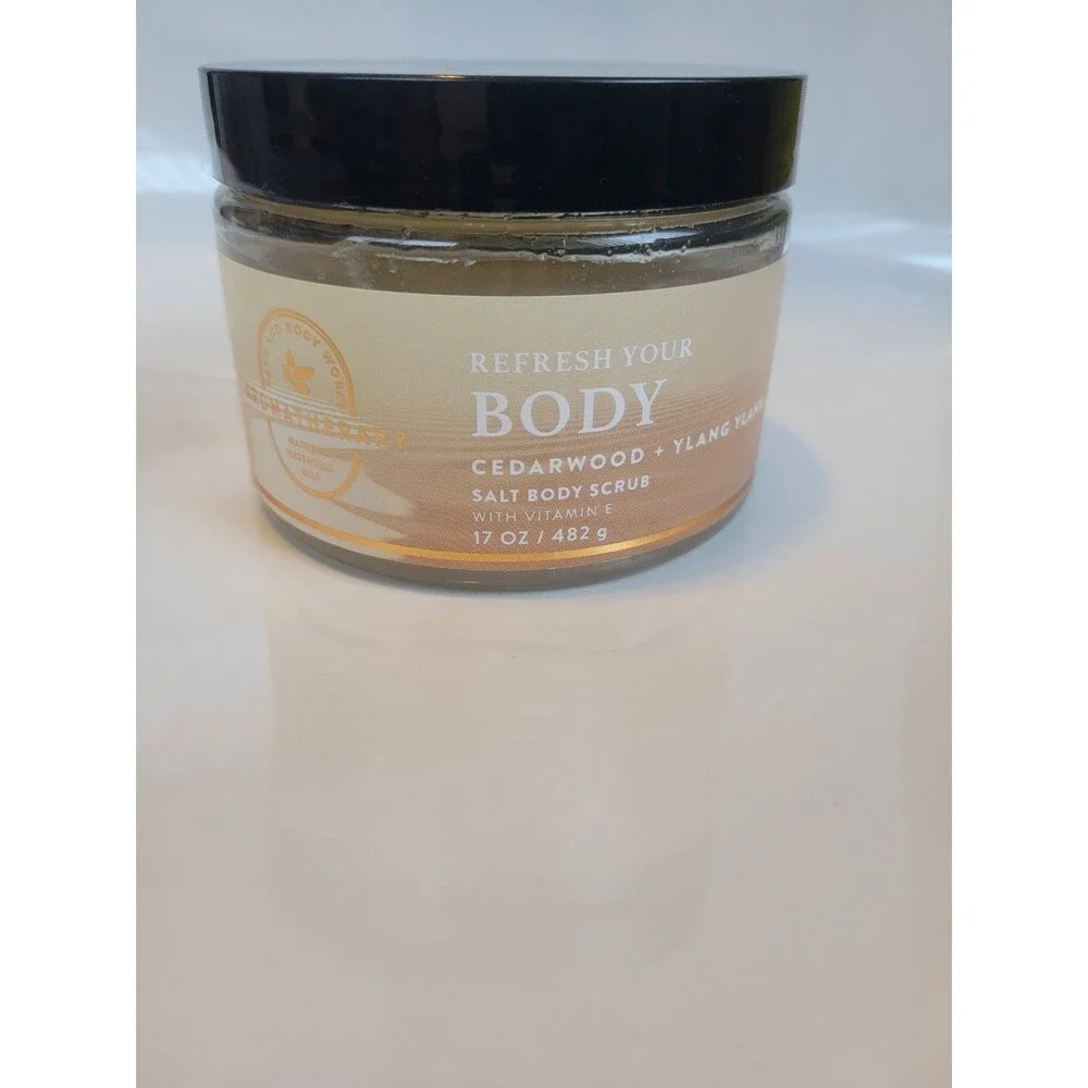 Bath and Body Works Aromatherapy Cedarwood + Ylang Ylang salt body scrub